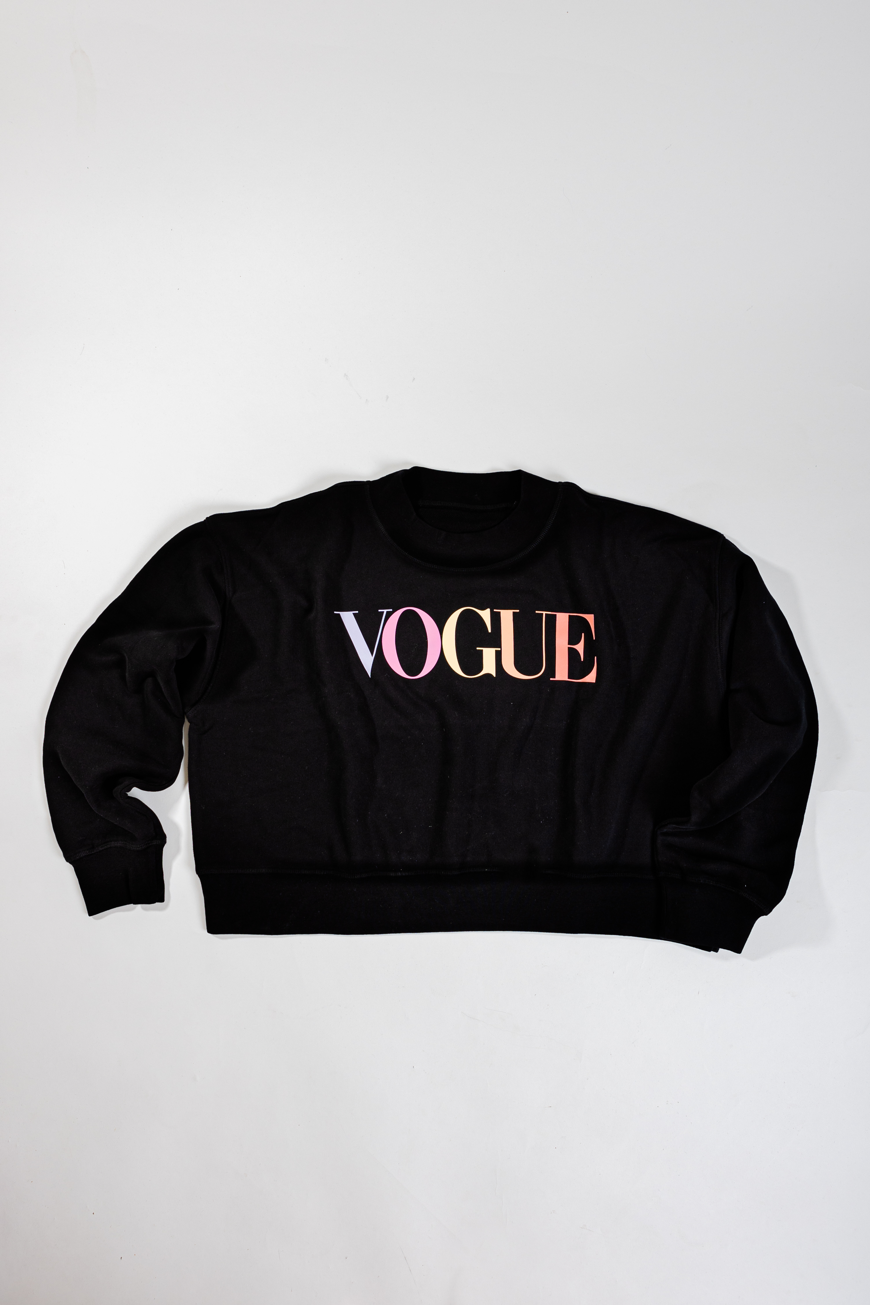 VOGUE Cropped Sweater schwarz, Gr. M