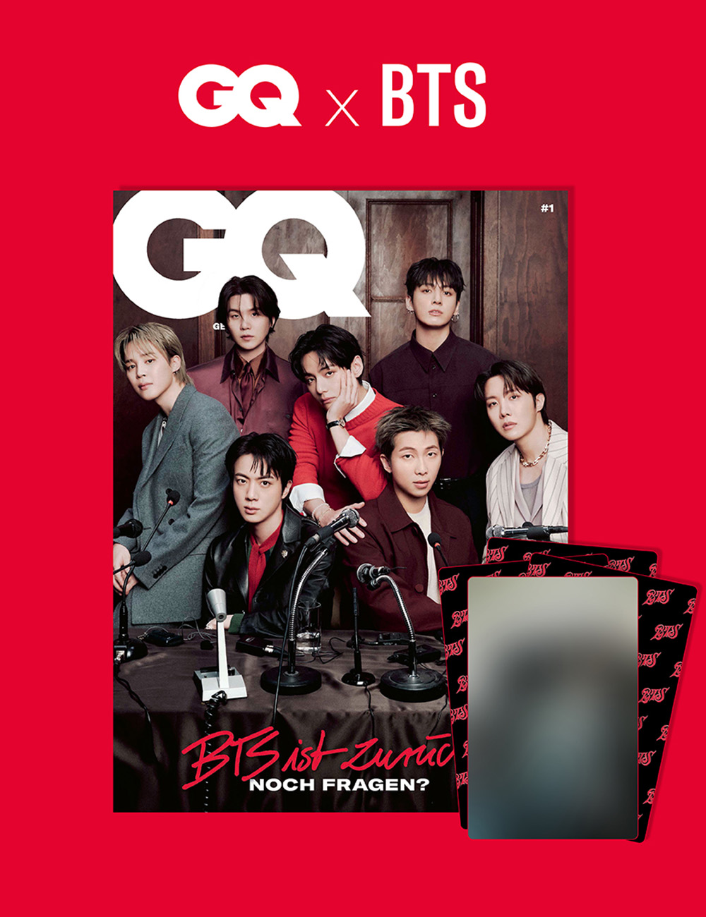 GQ x BTS Issue + Photocard-Set 