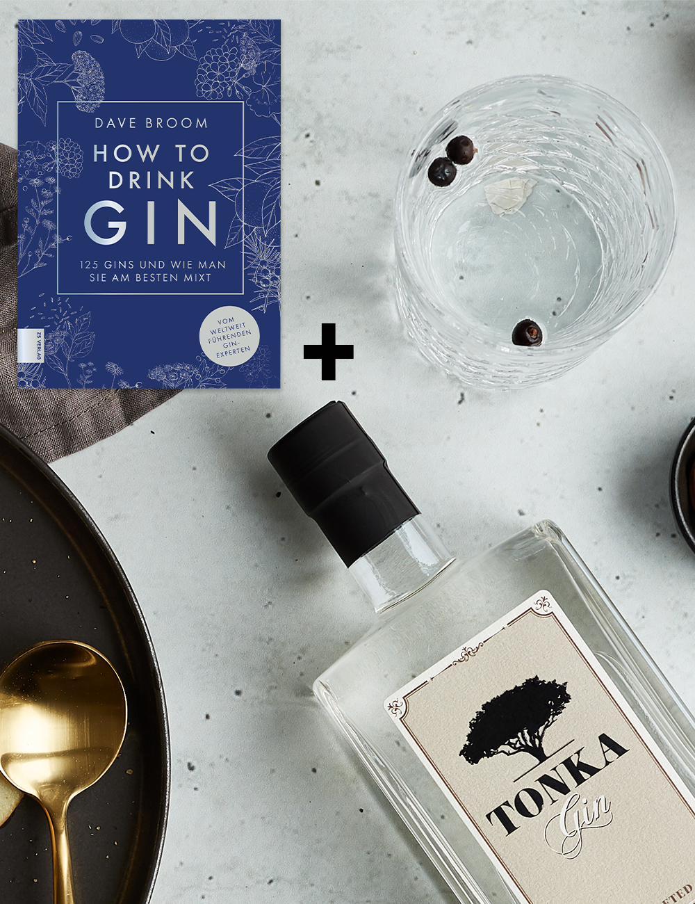 Gin Set: Tonka Gin und &ldquo;How to Drink Gin&rdquo; Buch