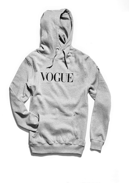 VOGUE Hoodie grau L