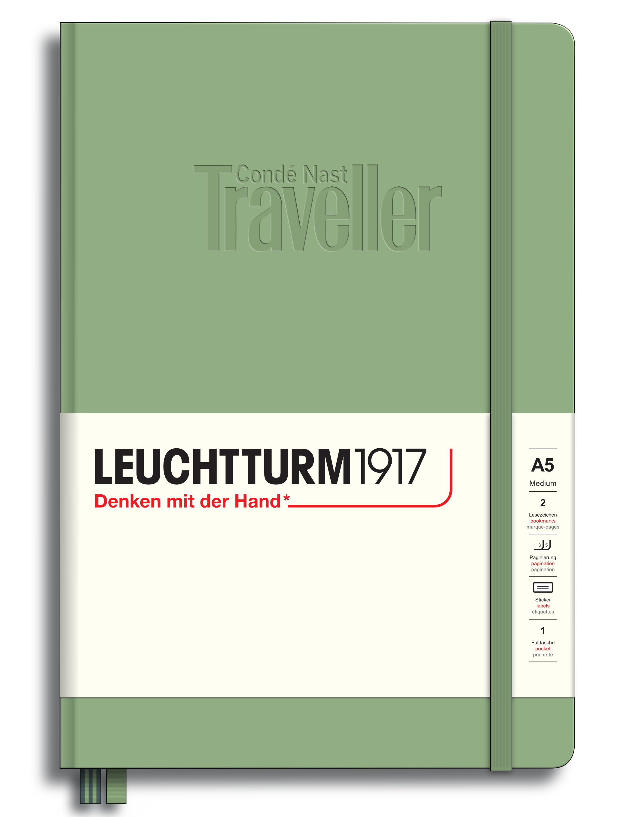 CNT x Leuchtturm Notizbuch, Salbei