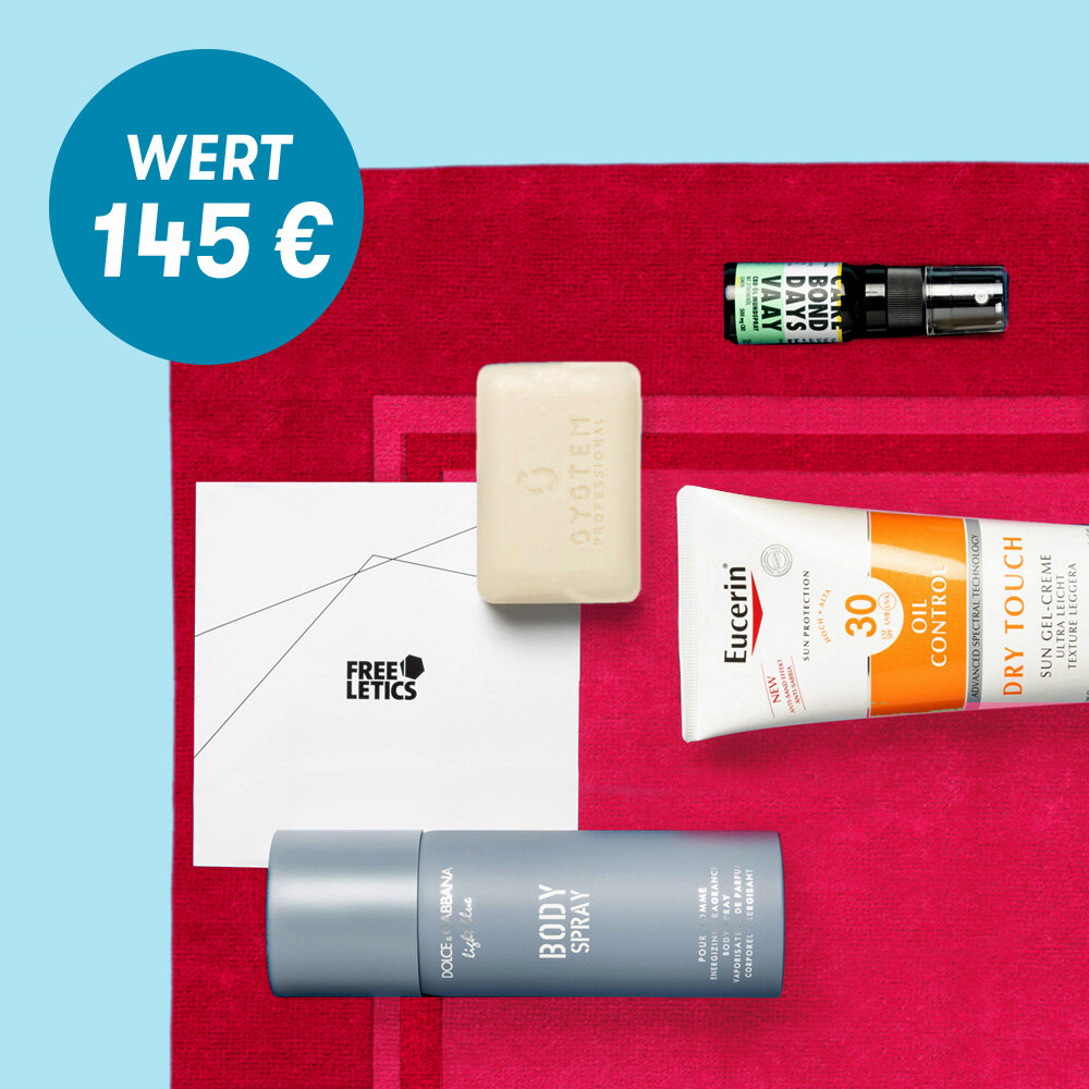 GQ MUST HAVES Box (pinkes Badetuch)