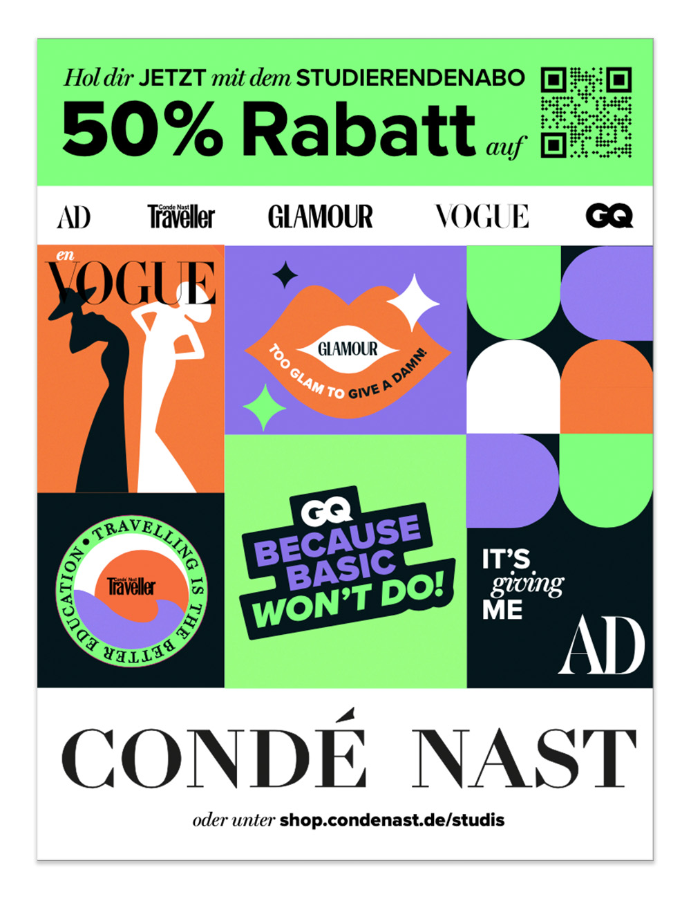 Stickerbogen von Condé Nast Germany