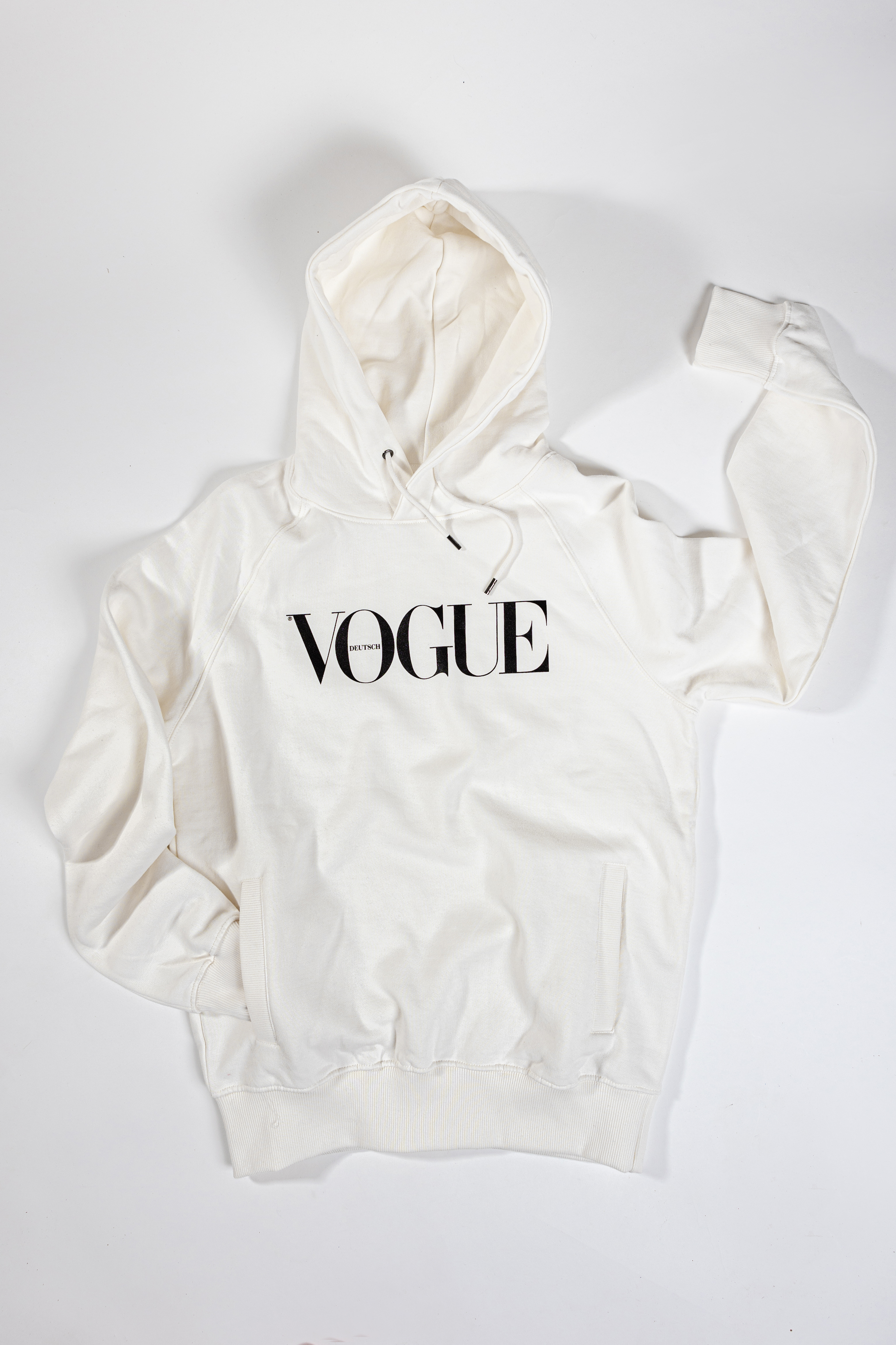 VOGUE Oversized Hoodie Cremewei&szlig;, Gr. M