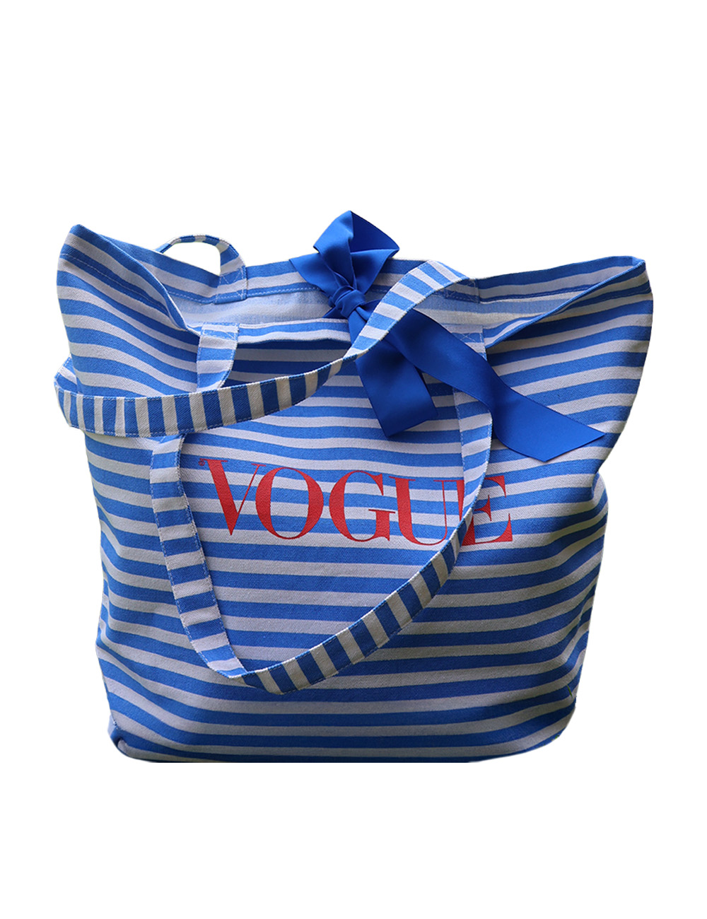 VOGUE Streifen-Bag Blau