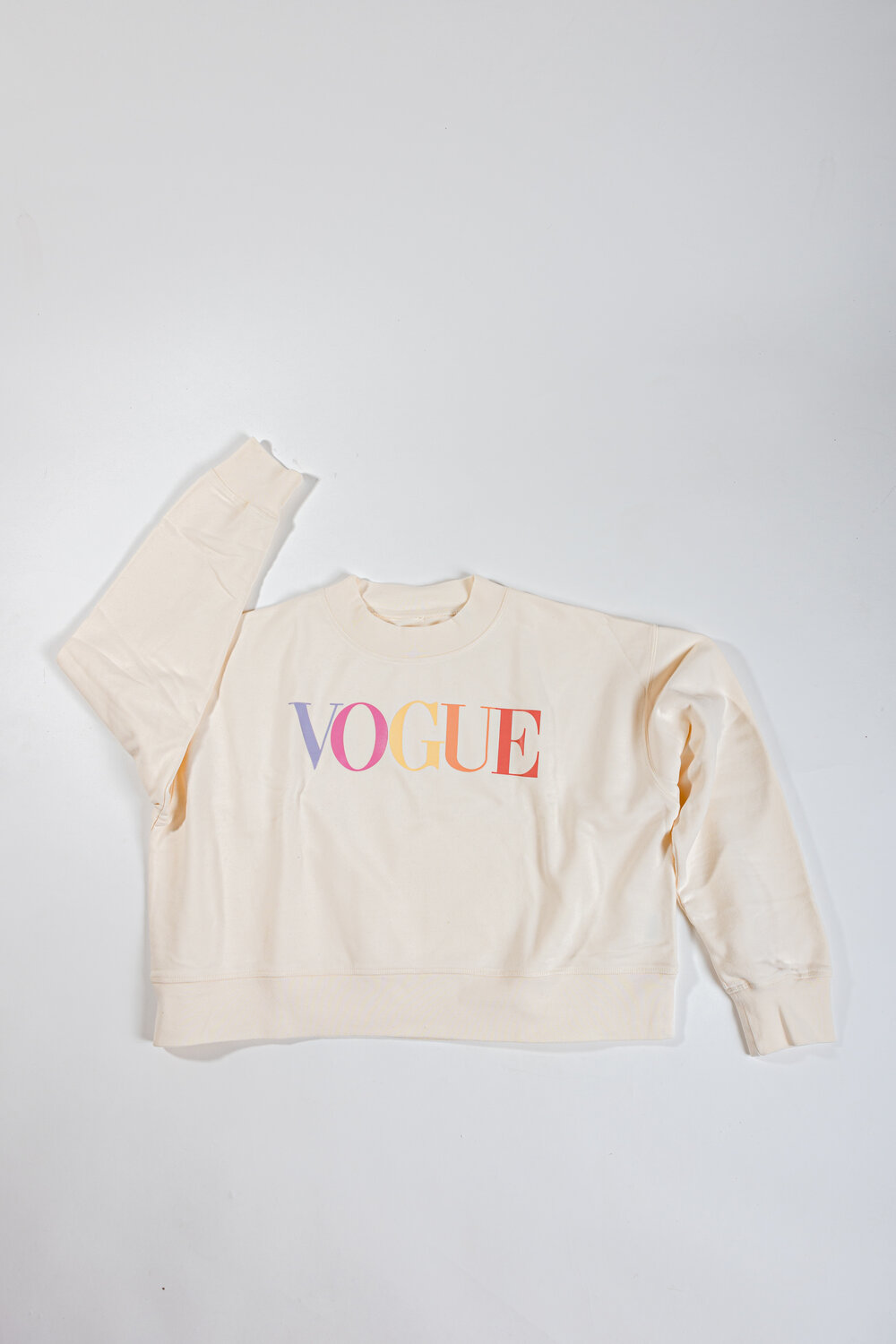 Vogue cropped sweatshirt sale