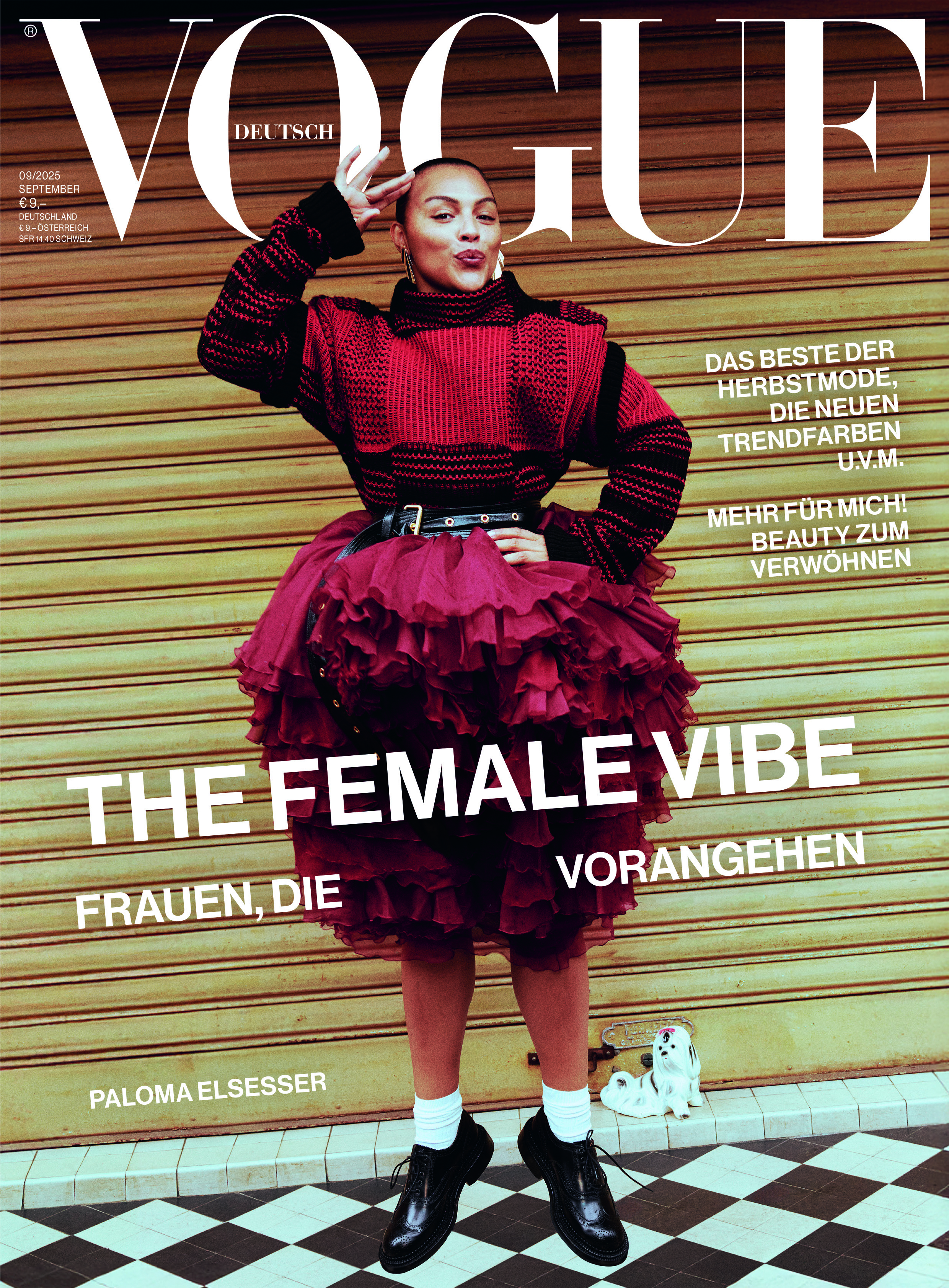 VOGUE 09/25 The Fashion Issue mit Coverstar: Paloma Elsesser