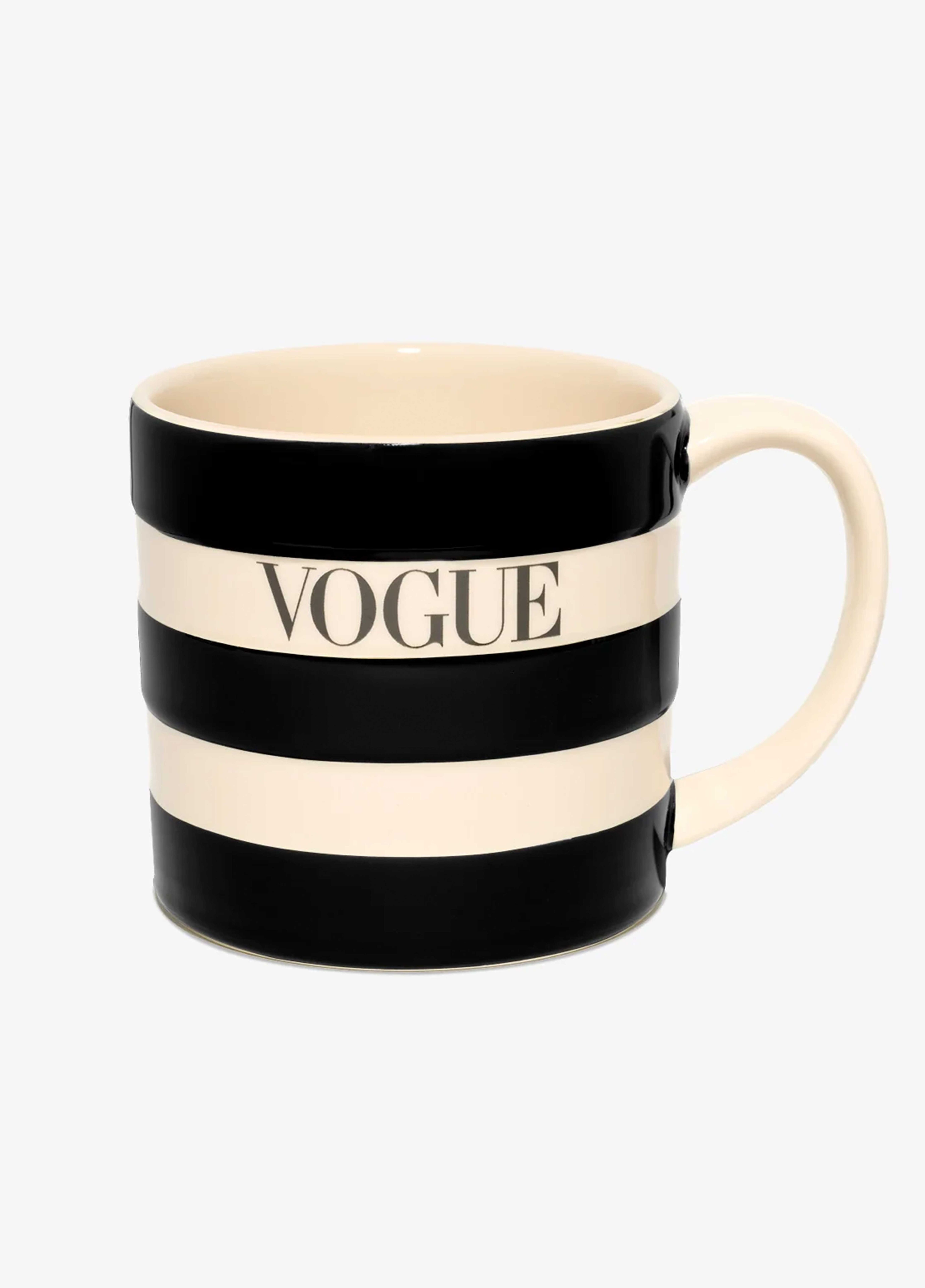 VOGUE Tasse gestreift Schwarz